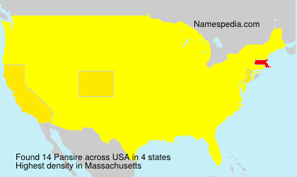 Surname Pansire in USA Surname Pansire in USA