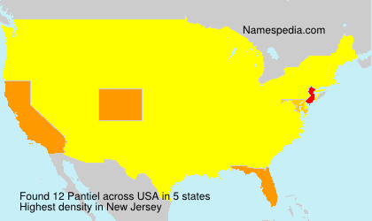 Surname Pantiel in USA
