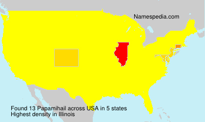 Surname Papamihail in USA