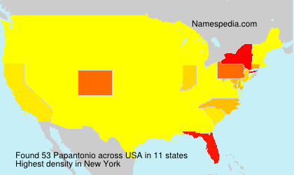 Surname Papantonio in USA