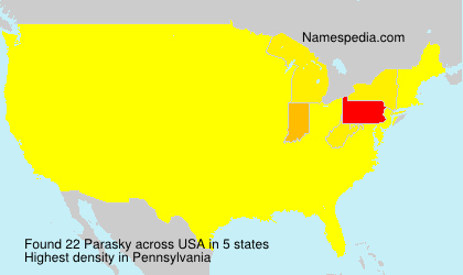 Surname Parasky in USA Surname Parasky in USA
