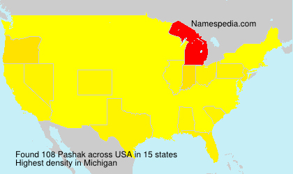 Surname Pashak in USA