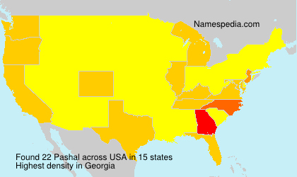 Surname Pashal in USA