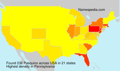 Surname Pasquino in USA