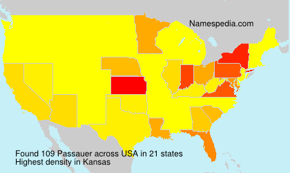 Surname Passauer in USA