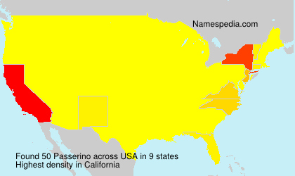 Surname Passerino in USA