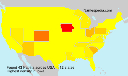 Surname Patrilla in USA