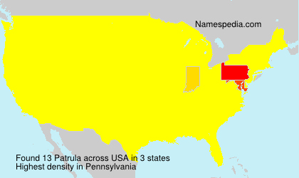 Surname Patrula in USA Surname Patrula in USA