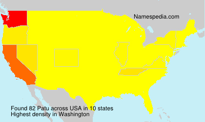Surname Patu in USA