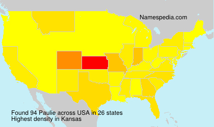 Surname Paulie in USA