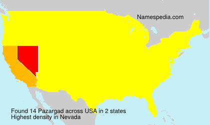 Surname Pazargad in USA