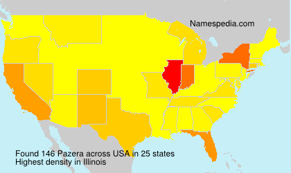 Surname Pazera in USA