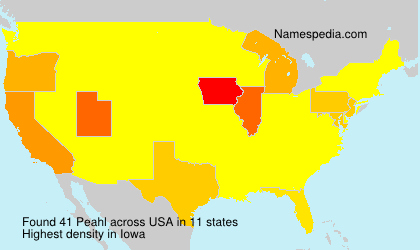 Surname Peahl in USA