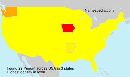 Surname Pegum in USA