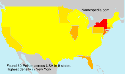 Surname Peikes in USA