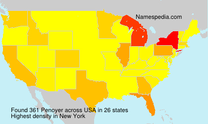 Surname Penoyer in USA