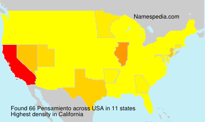 Surname Pensamiento in USA Surname Pensamiento in USA