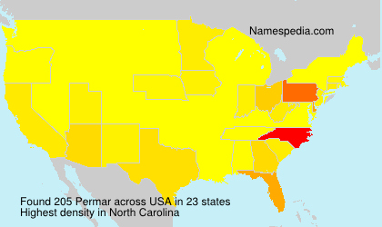 Surname Permar in USA