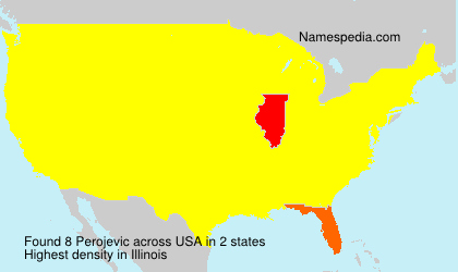 Surname Perojevic in USA Surname Perojevic in USA