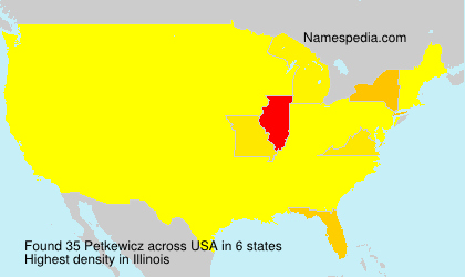 Surname Petkewicz in USA