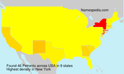 Surname Petranto in USA
