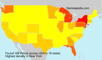Surname Petryk in USA