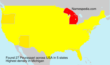 Surname Peurasaari in USA