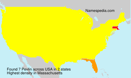 Surname Pevlin in USA