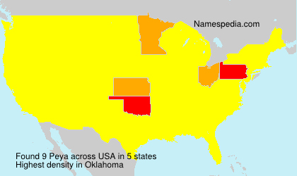 Surname Peya in USA