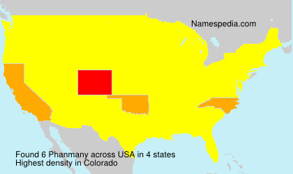 Surname Phanmany in USA Surname Phanmany in USA