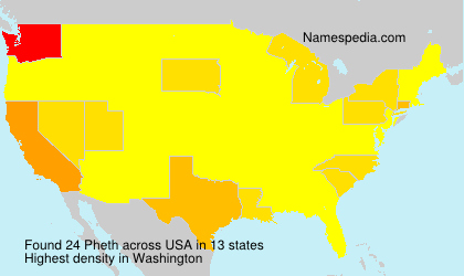 Surname Pheth in USA