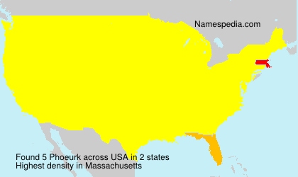Surname Phoeurk in USA