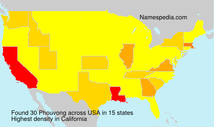 Surname Phouvong in USA