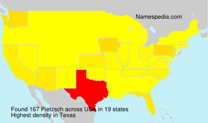 Surname Pietzsch in USA