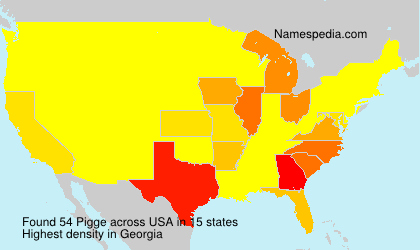Surname Pigge in USA
