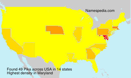 Surname Pika in USA