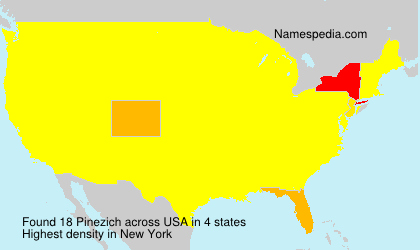 Surname Pinezich in USA
