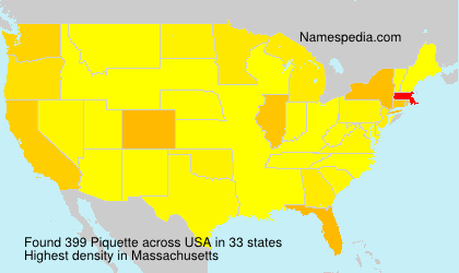 Surname Piquette in USA