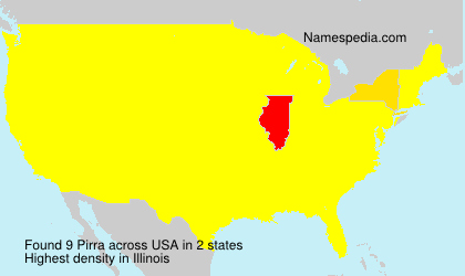 Surname Pirra in USA