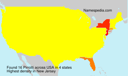 Surname Pirrotti in USA Surname Pirrotti in USA
