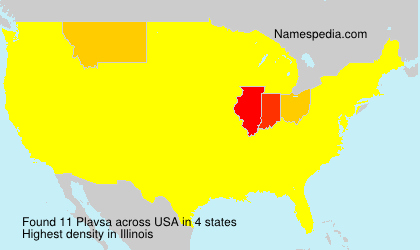 Surname Plavsa in USA