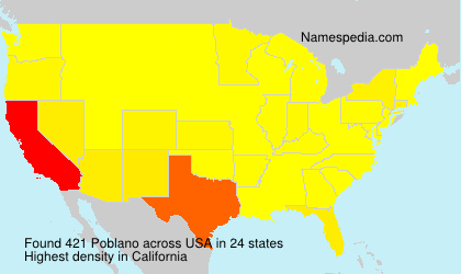 Surname Poblano in USA Surname Poblano in USA