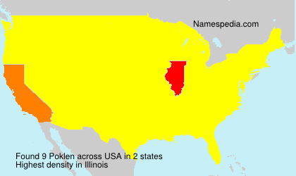 Surname Poklen in USA