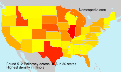 Surname Pokorney in USA