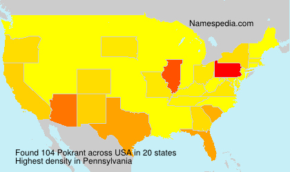 Surname Pokrant in USA