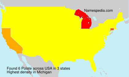 Surname Polate in USA