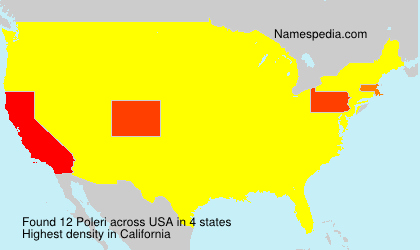 Surname Poleri in USA