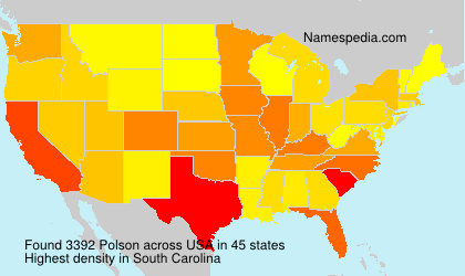 Surname Polson in USA