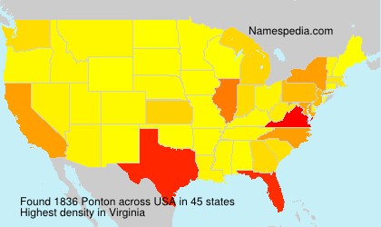 Surname Ponton in USA