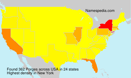 Surname Porges in USA